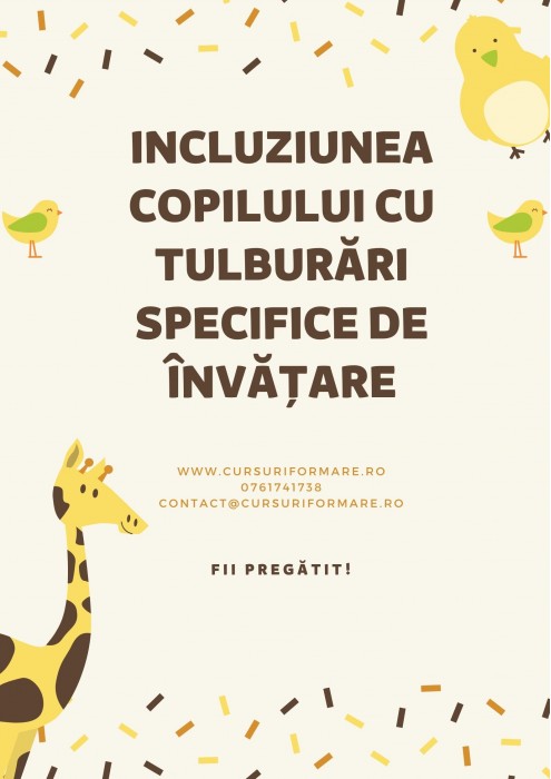 Incluziunea copilului cu tulburări specifice de învățare
